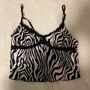 Zebra print with Lace and bow